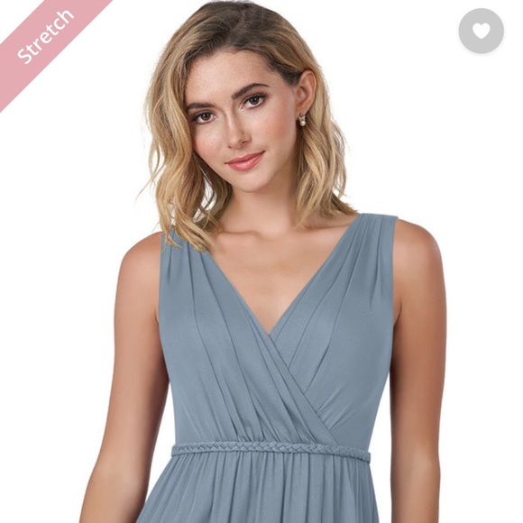 Azazie A4 Dusty Blue Tanicia Dress - Picture 2 of 2